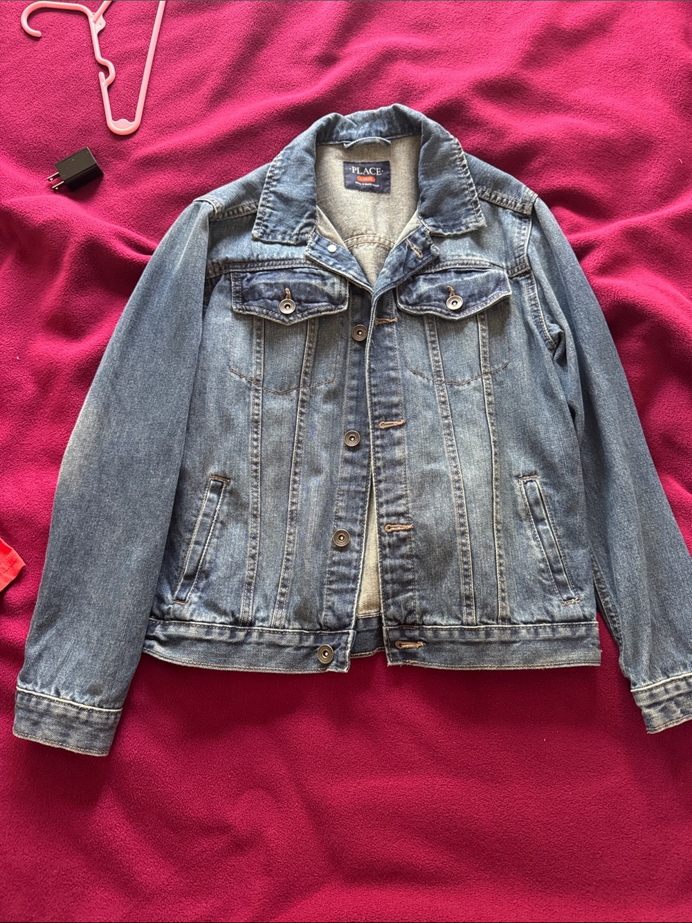 The Children's Place Light Blue Denim Trucker Jacket